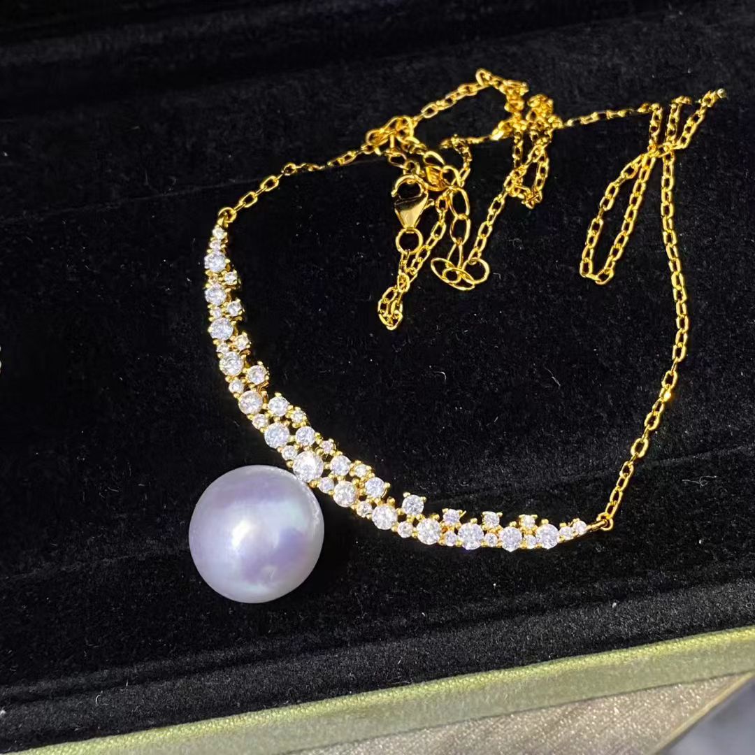 Pearl Necklace Set - S925 Sterling Zilveren Ketting Bevindingen Sieraden