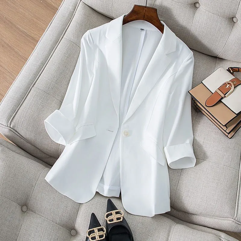 Women Formal Wear Korean - Jas Dameskleding Slim Fit Diamanten Pak