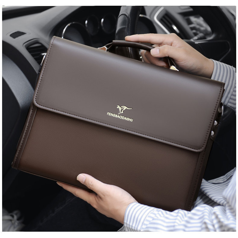 Structured Handbag Work - Lederen Luxe Aktetassen Voor Mannen Designer