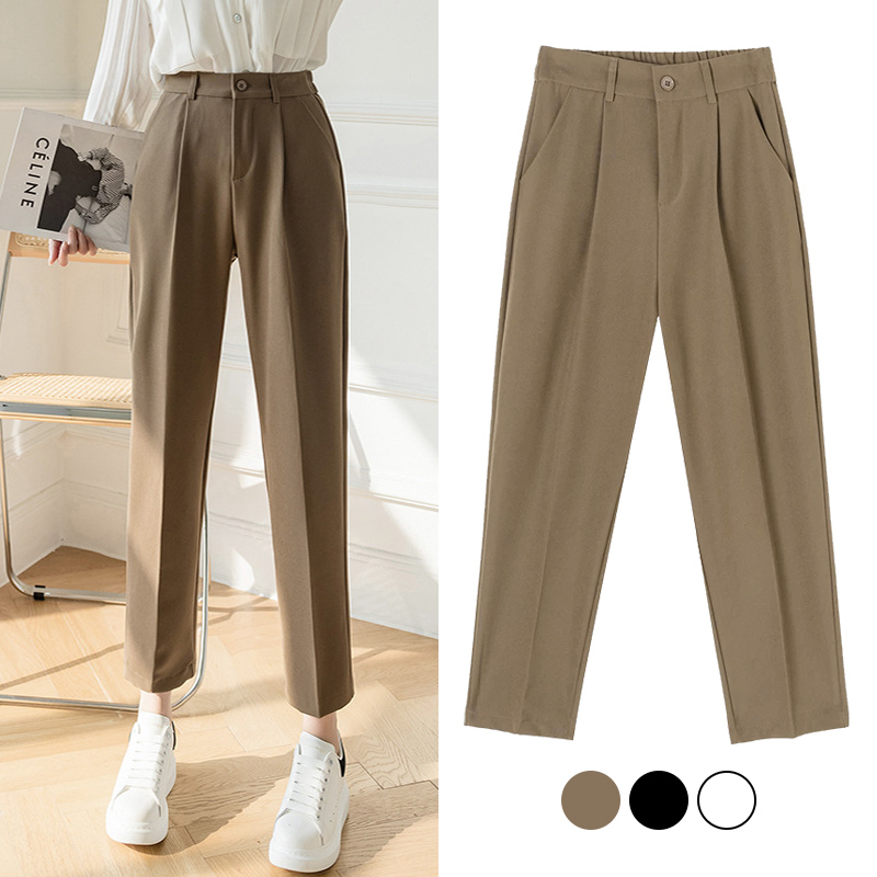Women Formal Wear Korean - Vrouwelijke Chic Office Wear Rechte Broek
