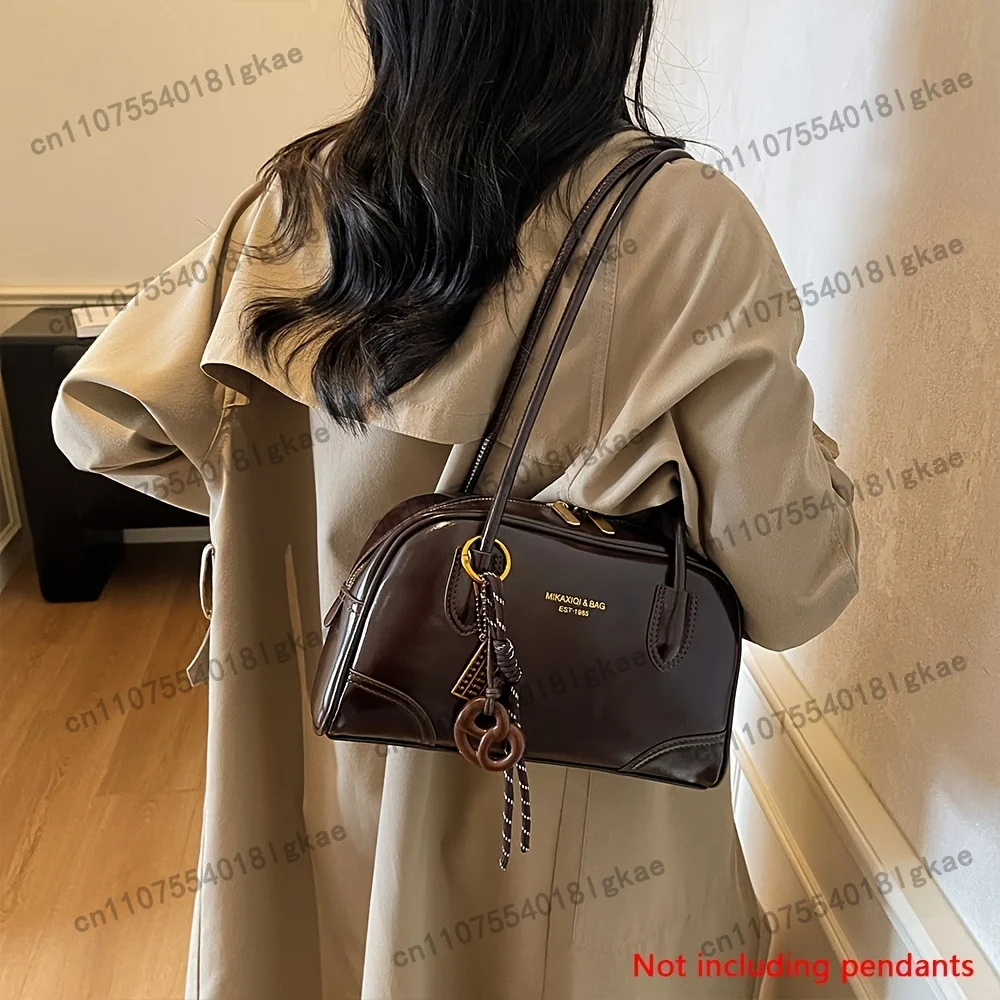 Structured Handbag Work - Dames Vintage Boston Tote Bag -