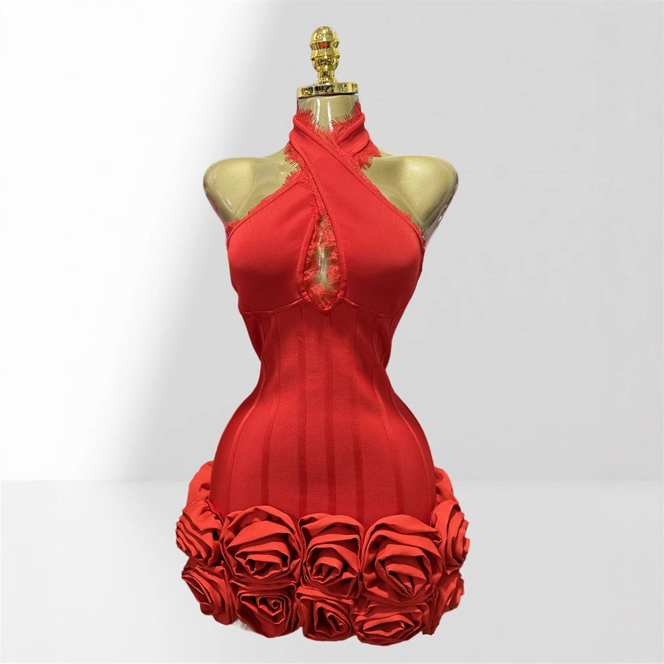 Stereo Bud Glam Neck Waist Red - Women Formal Wear H&M recensie en prijs