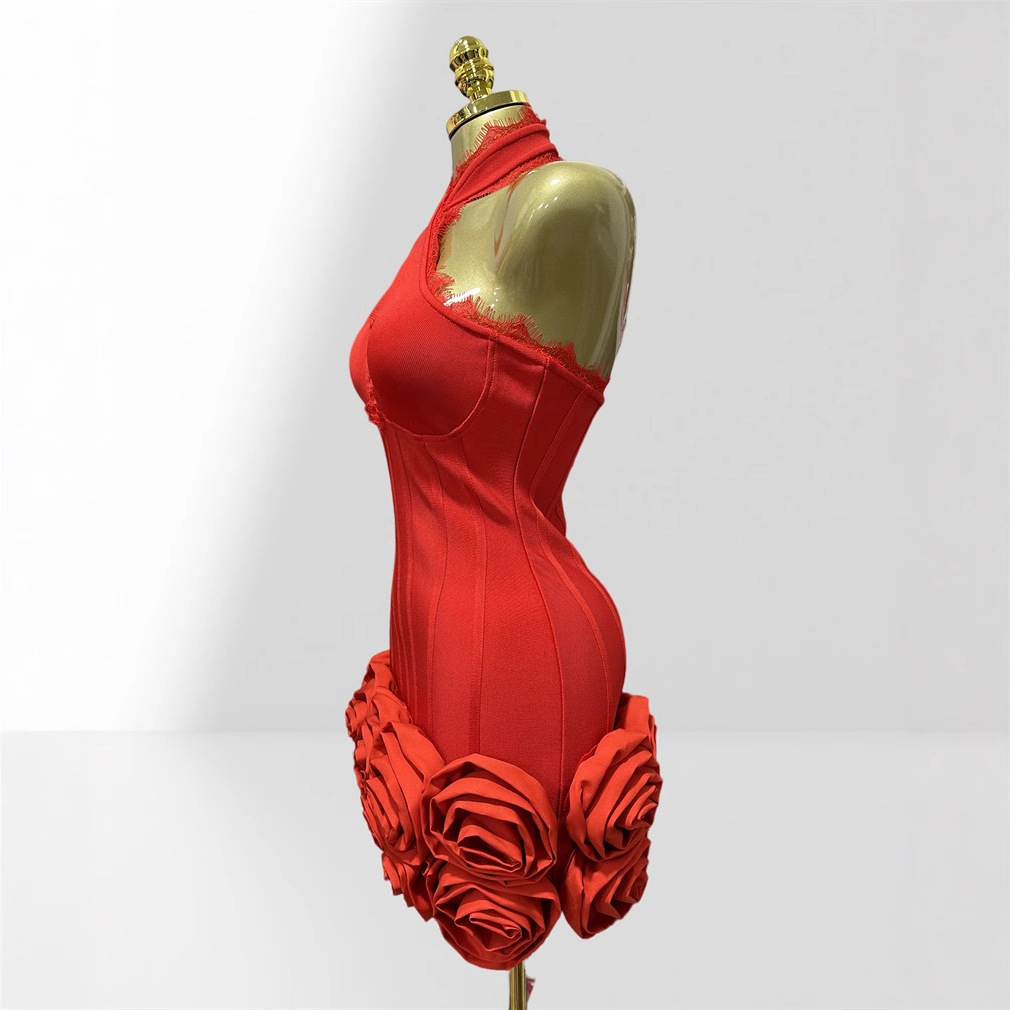 Stereo Bud Glam Neck Waist Red - Women Formal Wear H&M recensie en prijs