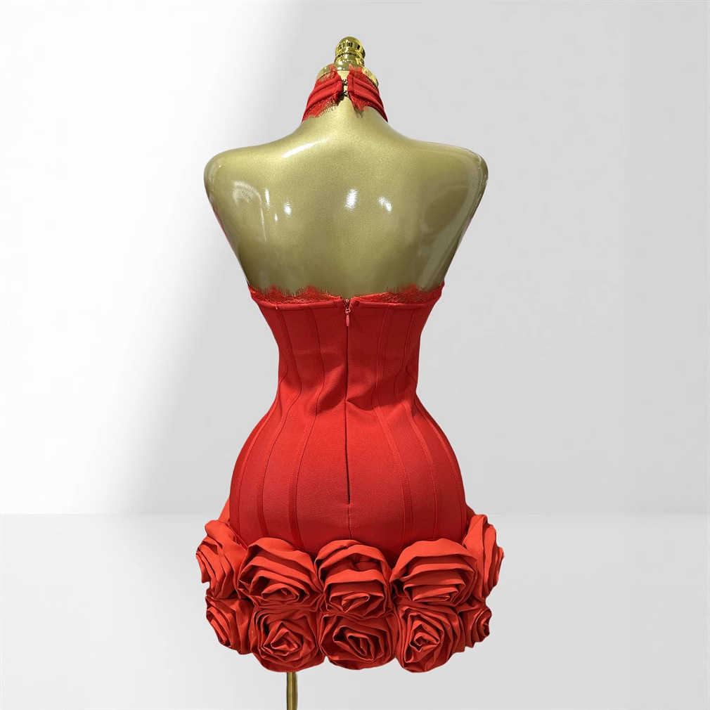 Stereo Bud Glam Neck Waist Red - Women Formal Wear H&M recensie en prijs