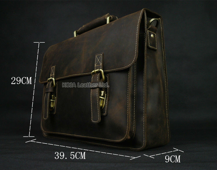 Vintage Gek Paard Echt Lederen - Structured Handbag Work recensie en prijs