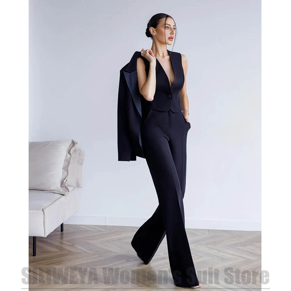 Dames 3-delig pak, blazervest  - Women Formal Wear For Meeting recensie en prijs