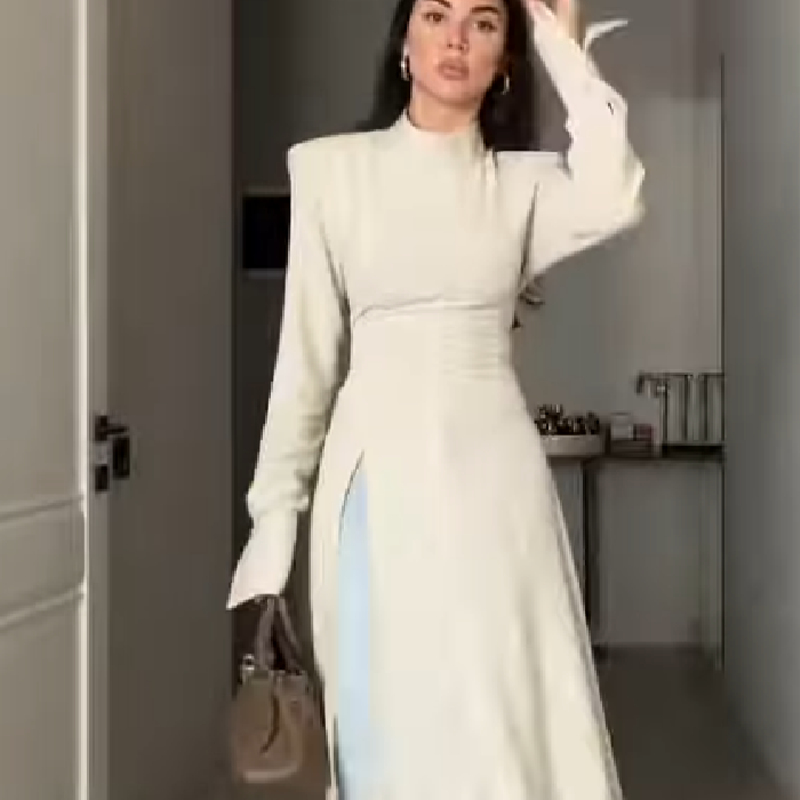 Elegante, casual maxi-jurk voo - Women Formal Wear For Meeting recensie en prijs
