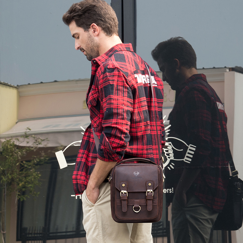 HUMERPAUL Heren Casual Echt Le - Structured Handbag Work recensie en prijs