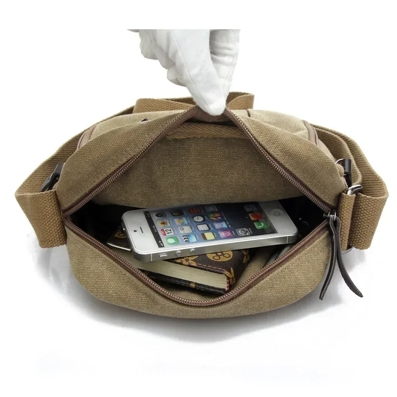 Canvas schoudertas voor heren, - Structured Handbag Work recensie en prijs