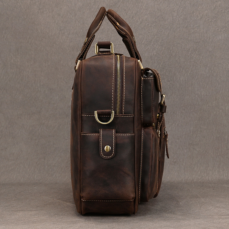 Luufan Vintage Crazy Horse led - Structured Handbag Work recensie en prijs