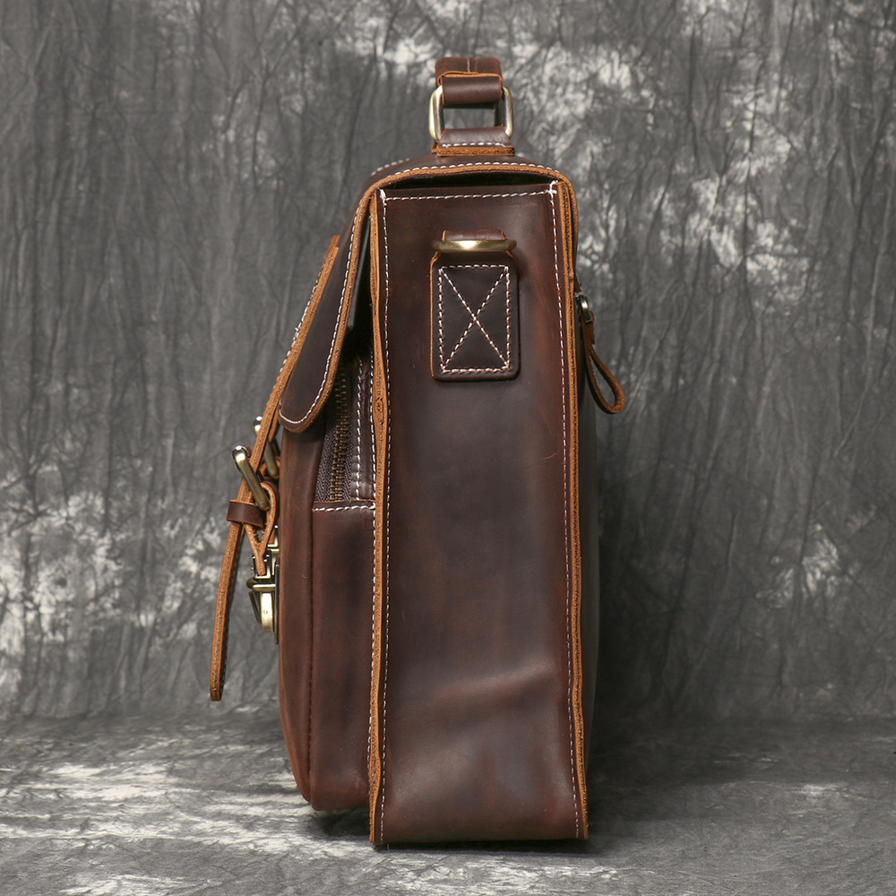 Vintage Handgemaakte Crazy Hor - Structured Handbag Work recensie en prijs