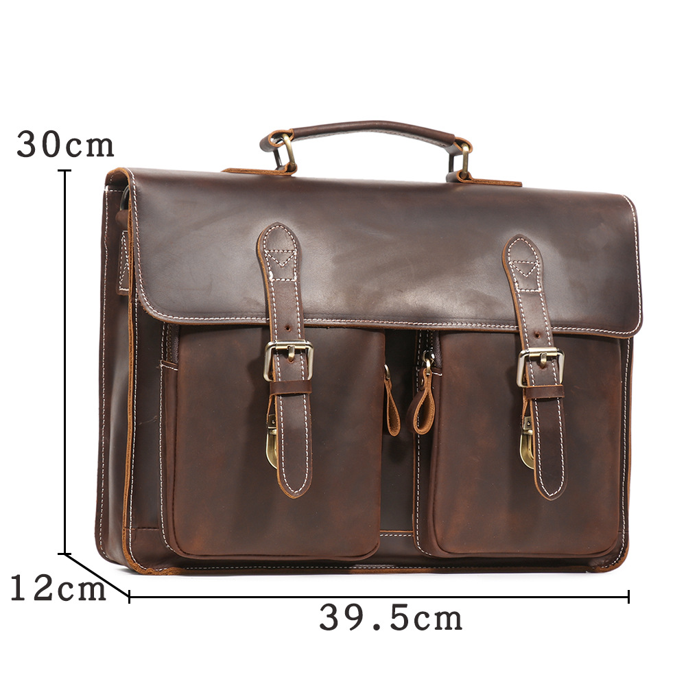 Vintage Handgemaakte Crazy Hor - Structured Handbag Work recensie en prijs