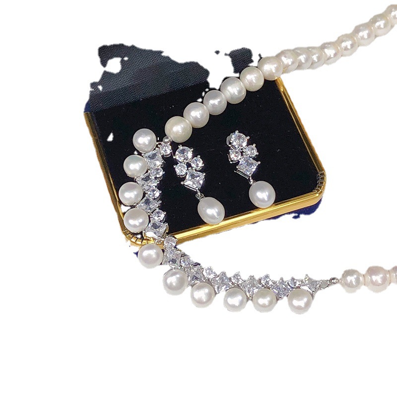 one Set freshwater pearl white - Pearl Necklace Set recensie en prijs